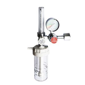 China Medical Oxygen Flow Meter With Regulator And Humidifier Bottle Optional Connections on sale