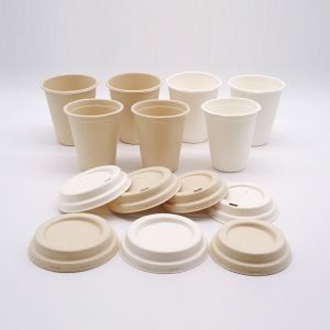 Buy cheap Biodegradable Bagasse Coffee Cups Sugarcane Pulp Cups Chemical Resistant product