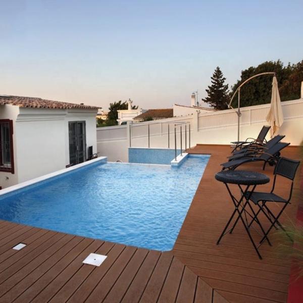 135x25mm Bamboo Patio Decking Wpc Outdoor Decking Floor Sanded