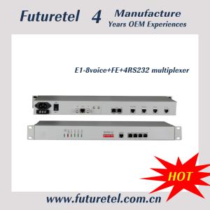 Buy cheap Fiber Optical E1 interface 8 4voice Ethernet 4RS232 multiplexer product