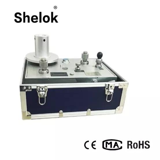 Quality Piston hydraulic  0.005 accuracy 0.1~100MPa dead weight tester pressure gauge calibration machine for sale