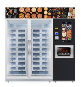 China Pizza Cooling Locker Vending Machine With Microwave Micron smart vending on sale