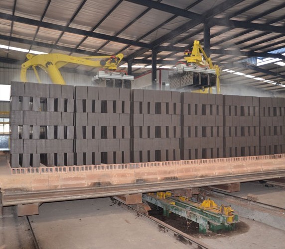 Fully Automatic Clay Brick Production Line Tunnel Kiln Brick Setting Machine