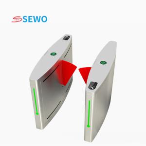 China Smart Building Security Flap Barrier Gates with Easy Installation Maintenance Indoor Working Environment on sale