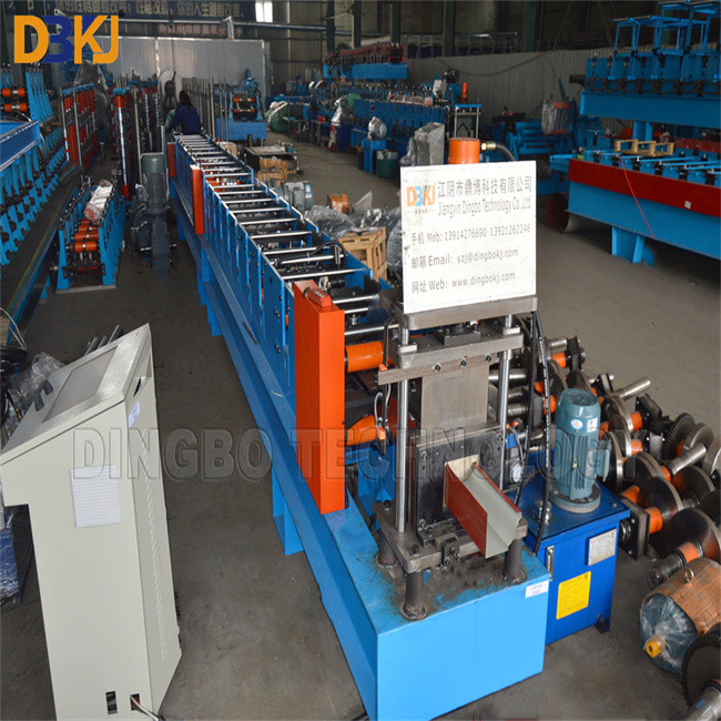7.5Kw Roof Panel Roll Forming Machine Gutter Roll Forming Machine 16 Roller Stations