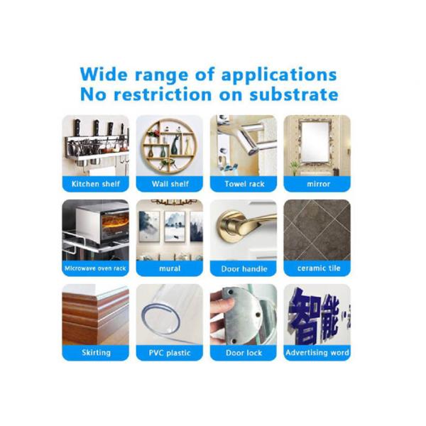 Brown 300ML Nail Free Glue Adhesive 7.1 MPa Room Temperature Curing