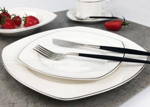 China Luxury New Bone Elegant Dinnerware Sets Custom Rectangular Dinnerware Sets on sale