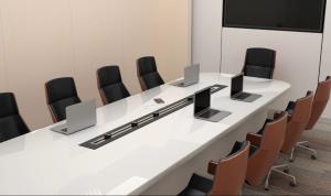 Buy cheap 8000W Office Desk Power Track Socket Tabletop Power Outlet Track System product