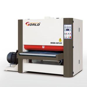 China BSGR-RP13C 1300 mm Width Plywood MDF Particle Board Two Heads Wide Belt Sander on sale