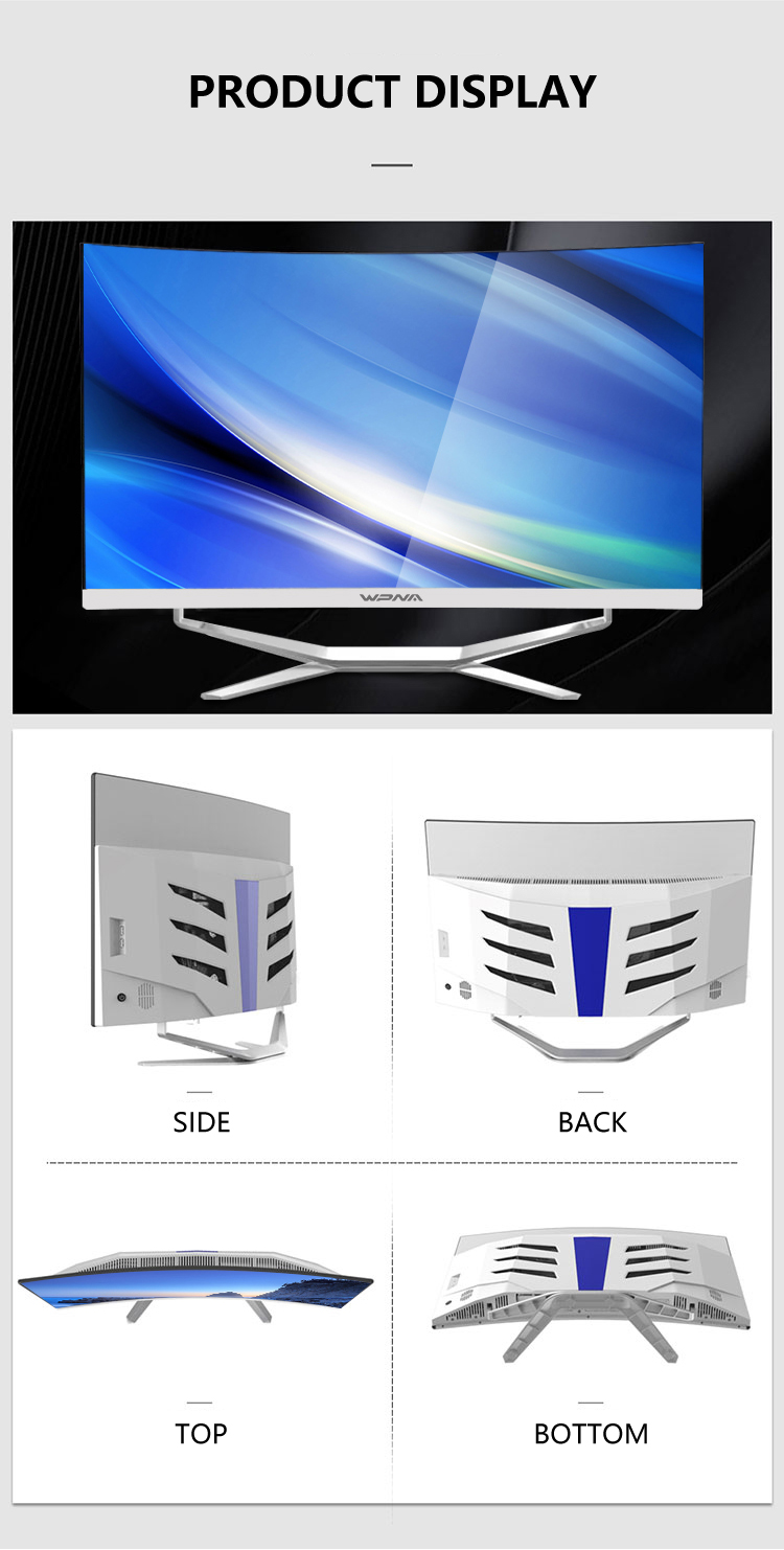 23.8" Laptop Core I3 I5 I7 LED AIO Business Gaming Monoblock Desktop Computer