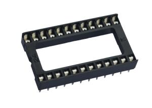 Buy cheap Black IC Socket DIP Square Hole Row Of Pitch 15.24mm PCB Board Connector product