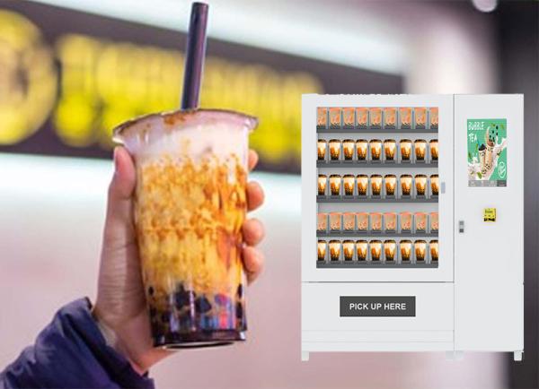 Quality OEM Bubble Milk Tea Vending Machine With 22 Inch LCD for sale