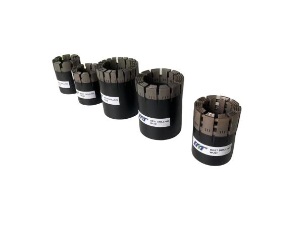 Quality BQ NQ Impregnated Diamond Core Drill Bits Smooth Surface for sale