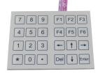 24 keys compact format Dot matrix membrane keypad for lab , hospital