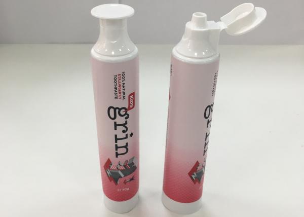 Quality D30 * 129mm 70g  AL Barrier Laminated Children Toothpaste Tube With Doctor Cap for sale