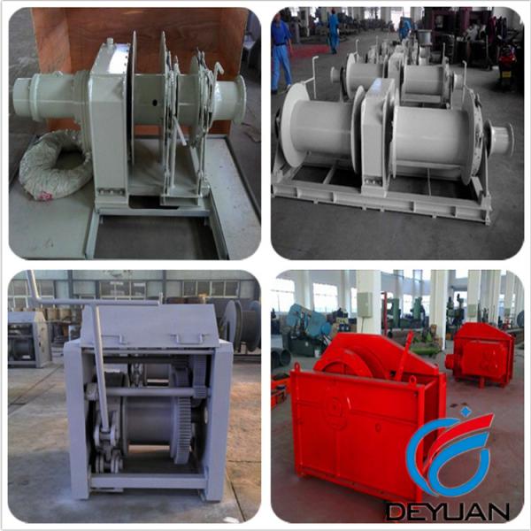 Hydraulic Tugger Sailing Winch With Single Drum For Deck Machinary