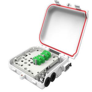 China FTTH Fiber Optic Terminal Box Distribution Waterproof IP65 1x8 1x16 Splitter PC ABS on sale