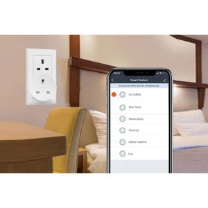 Multifunction Wifi Smart Plug Socket , 220v Remote Control Wall Socket