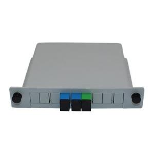1x2 PLC Fiber Splitter Box Low Loss And Polarization Related Losses For FTTH Networks