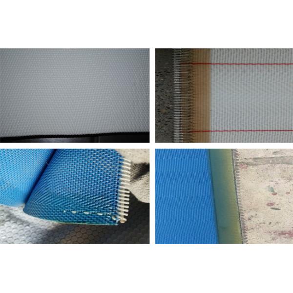 OEM High Stretch Mesh Fabric Acid Resistance With White And Blue Color