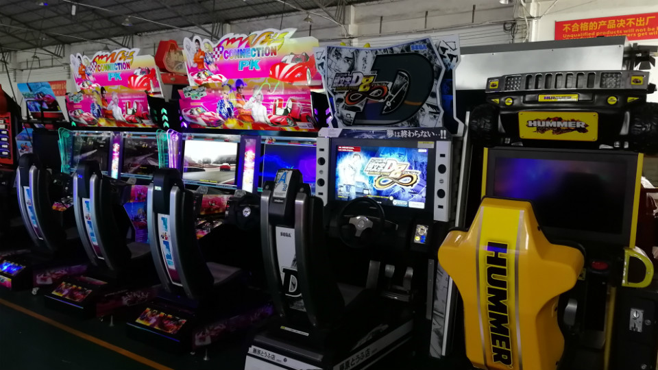 Double Player Coin Operated Arcade Car Racing Game Machine