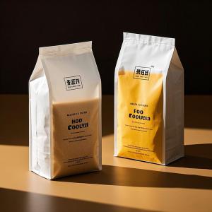 Transparent Window Stand-Up Mylar Bags - Oxygen Absorber For Coffee / Nuts Visibility