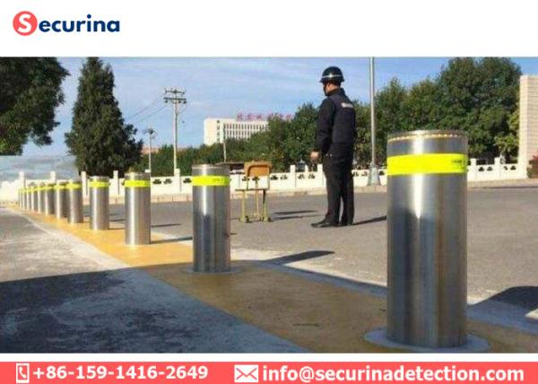 Quality Automatic Outdoor Security Bollards Hydraulic Pressure Technologies Remote Control for sale
