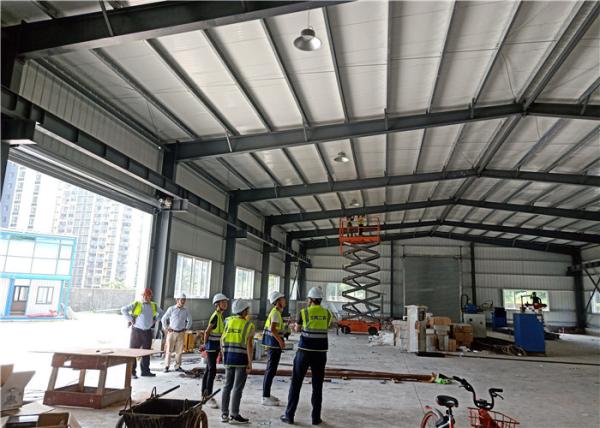 Quality Rolling Door Q235 Prefabricated Steel Workshop Buildings for sale
