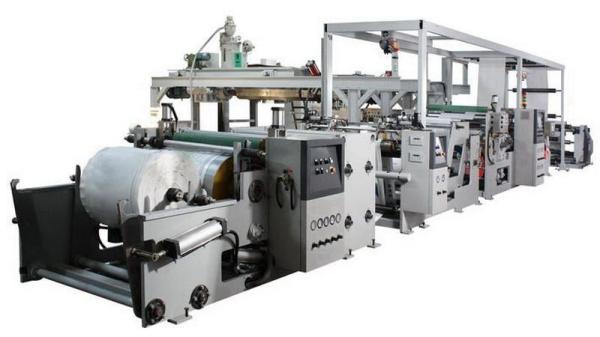 Quality PP / LDPE Valve Bag Making Machine , Plastic Extrusion Coating Laminating Machine for sale