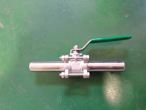 Long Neck Welded Clamp 150lb - 2500lb 3pcs Ss Ball Valve