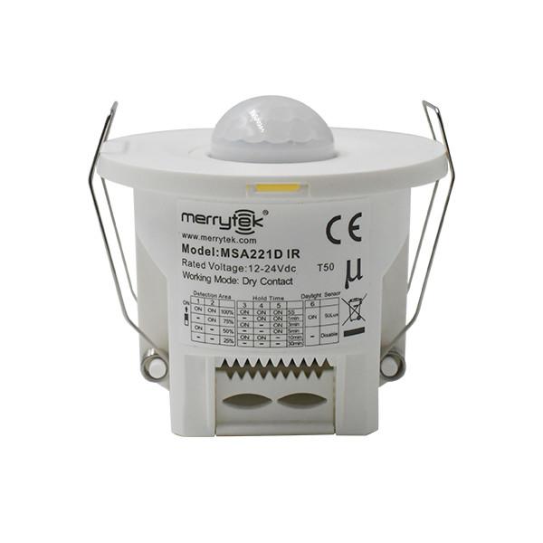 Quality Flush Mounted Dry Contact Pir Infrared Motion Sensor For Smart Lighting Control Systems for sale