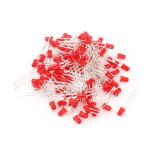 Round Type Passive Electronic Components Diffused LED Through Hole 620-630nm