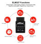 KONNWEI KW912 Universal Bluetooth ELM327 OBD II Code Reader for Android in Black