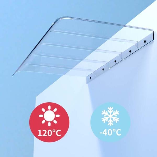 Quality Weather Resistant Polycarbonate Awning Panels Solid Polycarbonate Window Canopy for sale