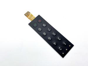 China Customize Design Backlight Led Button Switch RGB With Perimeter Emboss Keys on sale