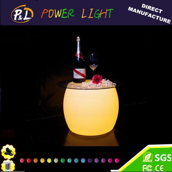 Quality Color changing Plastic LED Coffee Table for sale