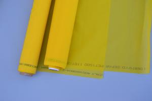 China Yellow Polyester Silk Screen Printing Mesh Plain Weave High Tensile on sale