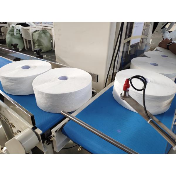 Automatic High speed White Maxi Roll Toilet Paper Cutting Machine 2.7t 15kw