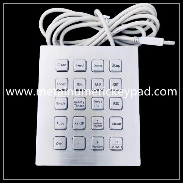 Quality Wireless 20 Stretched Keys 4mm Industrial Numeric Keypad for sale