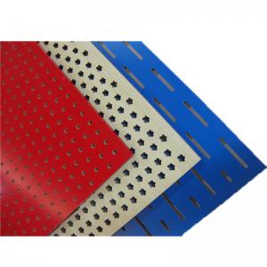China Melamine Surface Perforated Wood Acoustic Panels Polyester Fiber Hotel Acoustic Board on sale