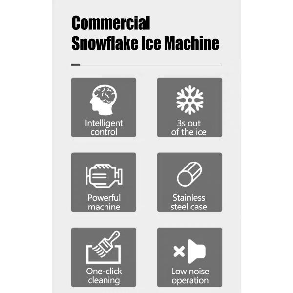 255kg 24H Automatic Commercial Ice Maker Machine for Business Prices Snowflake Ice Machine Private Mold NO N.W. 63KG