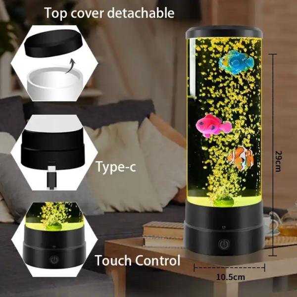 ODM White Noise Jellyfish Lamp With ABS Acrylic Construction Durable