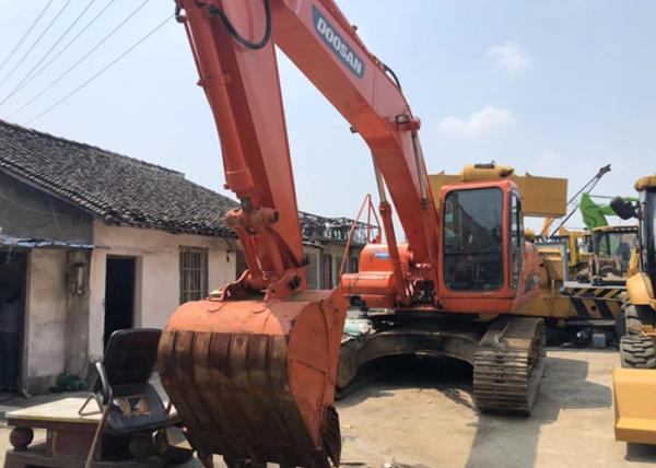 Quality DH220LC-7 Used Excavator Machine , Used Crawler Excavator 2012 Orange Color Korea Made for sale
