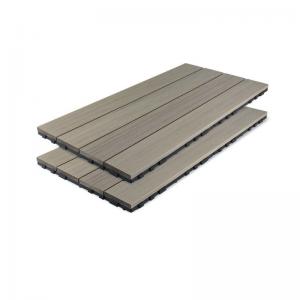 China Garden Grid WPC Decking Boards Self Split 71x11mm Floor Gray WPC Buckle Stitching Floor on sale