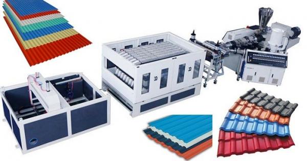 Quality PVC ASA Plastic Sheet Extrusion Line For Corrugated Roofing Sheet Glazed Tiles for sale
