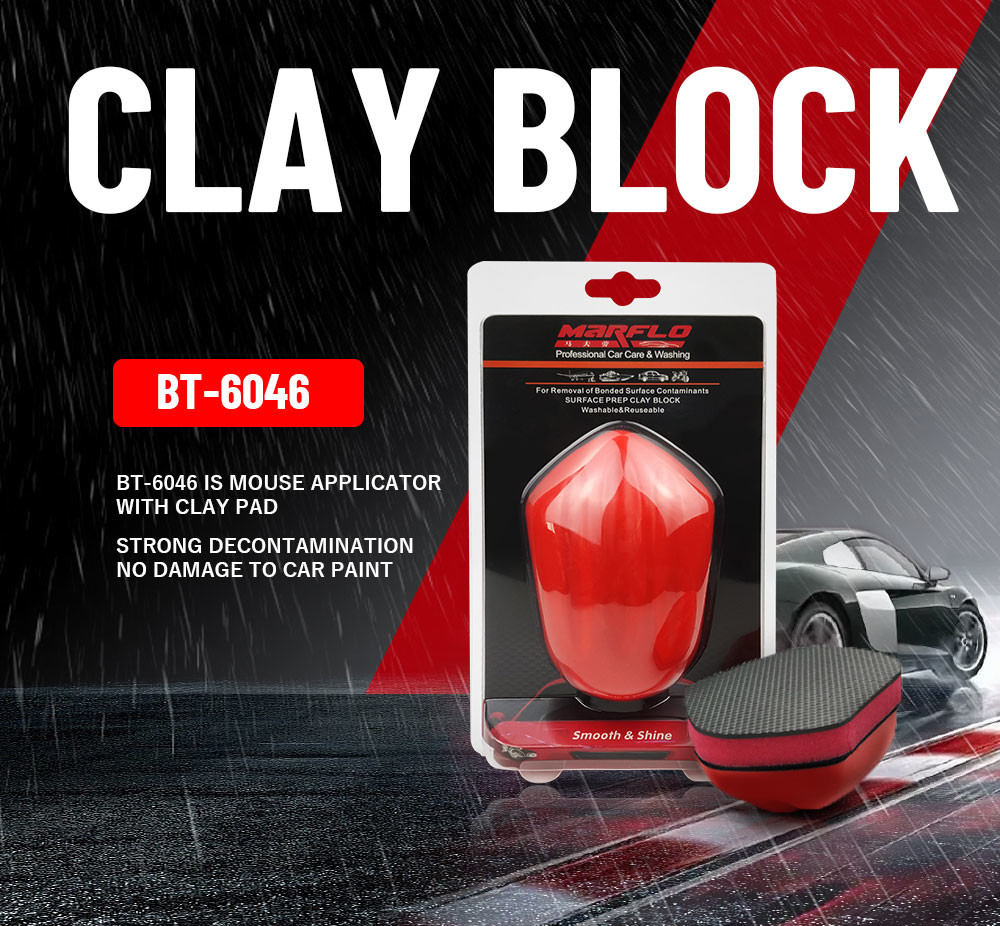Black Customized Size Clay Bar Block Carbon Collective Clay Block
