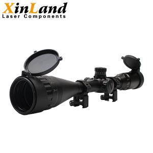 Mil Dot Reticle Laser Rifle Scopes Four Levels Illuminated With Shade Tube