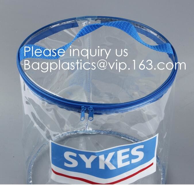 Multi-Purpose Water Resisitant Clear PVC Organizer Bag Pouch with Zipper Closure,Document File Bill Zipper Bag Pencil Po