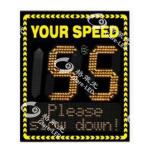 Static Constant Current Highway Solar LED Speed Limit Sign Mobile Variable