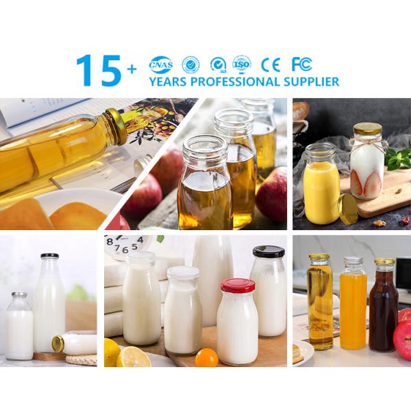 Hot Sale Free Sample 12oz 350ml Glass Bottles for Juice Beverage